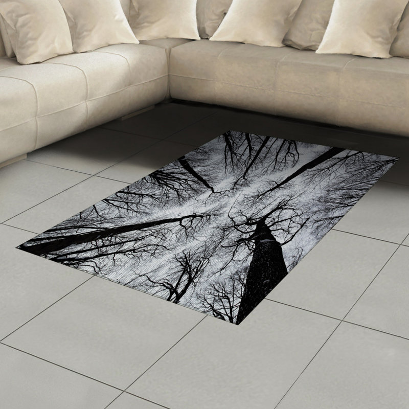Forest Horror High Density Long Fiber Poly Threads Decorative Area Rug Carpet, Rectangle 4' x 5'8"