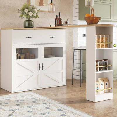 204 cm W Kitchen Island with Top