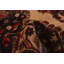 Tapis décoratif beige en laine noué à la main de conception unique 6 pi 8 po x 9 pi 4 po noué à la main New Age