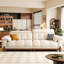 Canapé beige modulaire en chenille-481181687-481181675