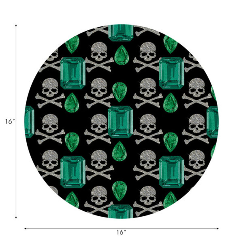 Napperon Gem Emeralds, Noir