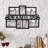 Rodger Family Collage Picture Frame - Wall Hanging with 7 Puzzle-Style Openings - Displays Three 4x6 and Four 5x7 Photos of Memories