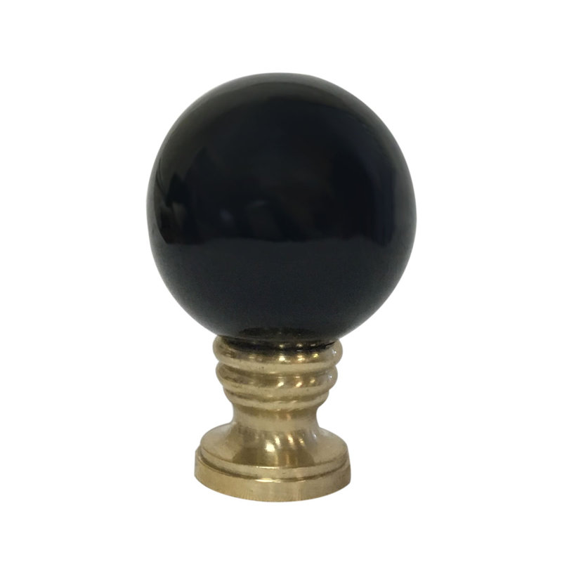 Faîteau de lampe sphérique en céramique, Noir