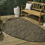 Tapis intérieur / extérieur brun / noir Omid-1895435544