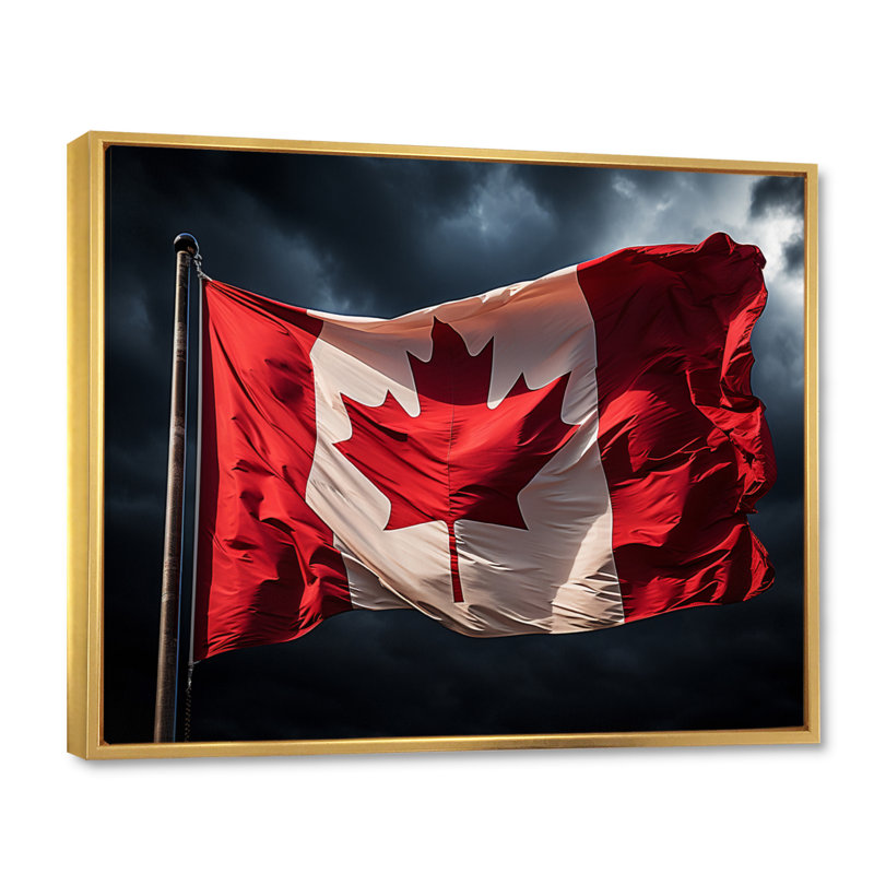 Canada Canadian Pride I - Canada Wall Décor, H 24 po x l 32 po x P 1 po, Or