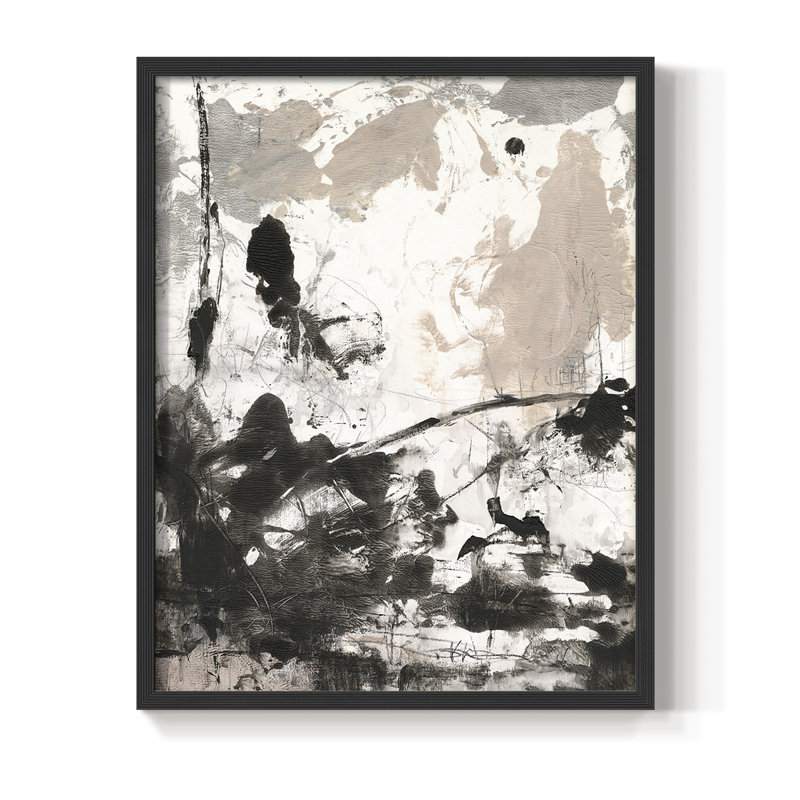 Disarray II, reproduction encadrée - bois massif, Noir, H 14 po x l 11 po