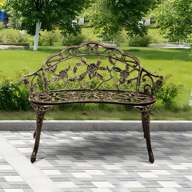 Banc de jardin Hartz, Bronze