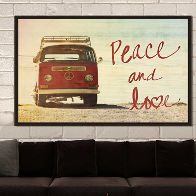 «Peace and Love», reproduction de photo