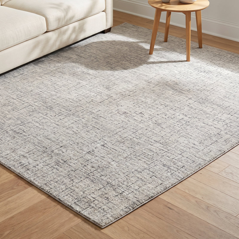 Hodges Hand-Tufted Wool Gray/Taupe/Beige Area Rug, Rectangle 8' x 10'