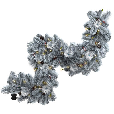 Snowy 180cm Lighted Faux Garland with Lights
