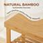 Banc de rangement à chaussures à 3 niveaux en bois massif, capacité de 159 kg, avec étagères à chaussures, organisateur de chaussures naturel pour entrée, chambre et salon-123136805