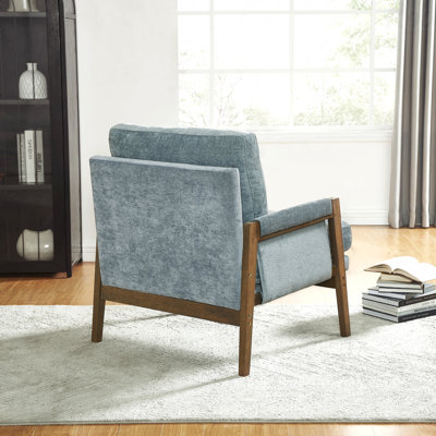 Fauteuil d'appoint en velours de style moderne Mid-Century pour les salons confortables