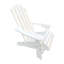 Chaise Adirondack pour enfants en bois pour l'extérieur ou l'intérieur, blanc-1031362046