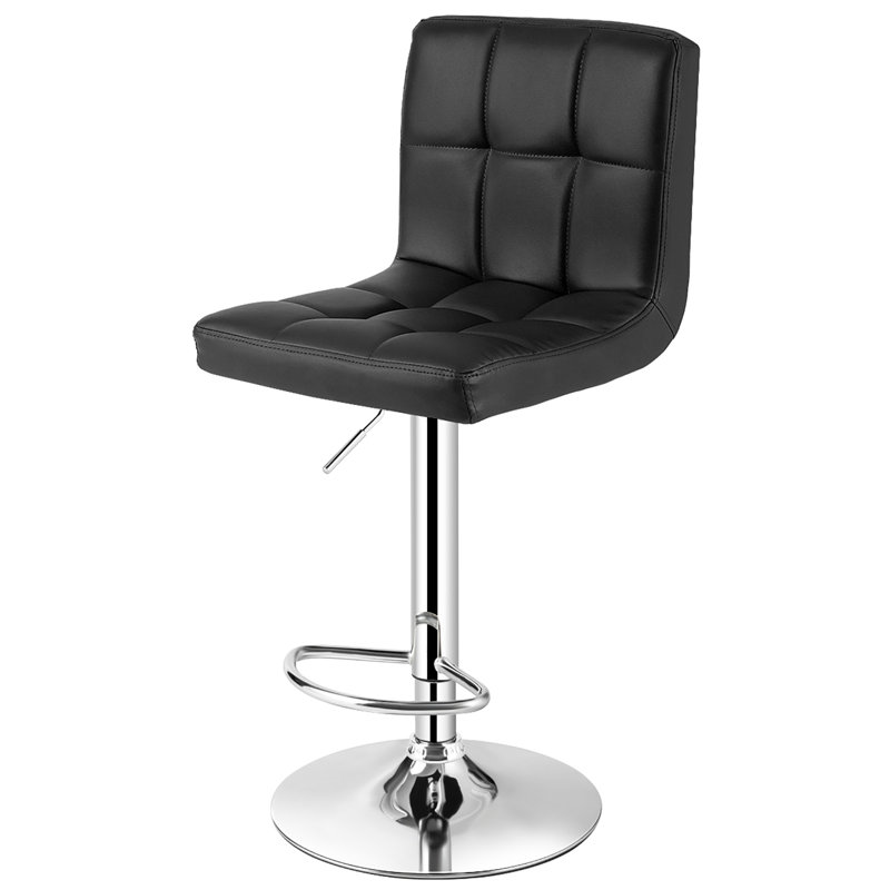 Tabouret pivotant à hauteur réglable cayhlin, Noir