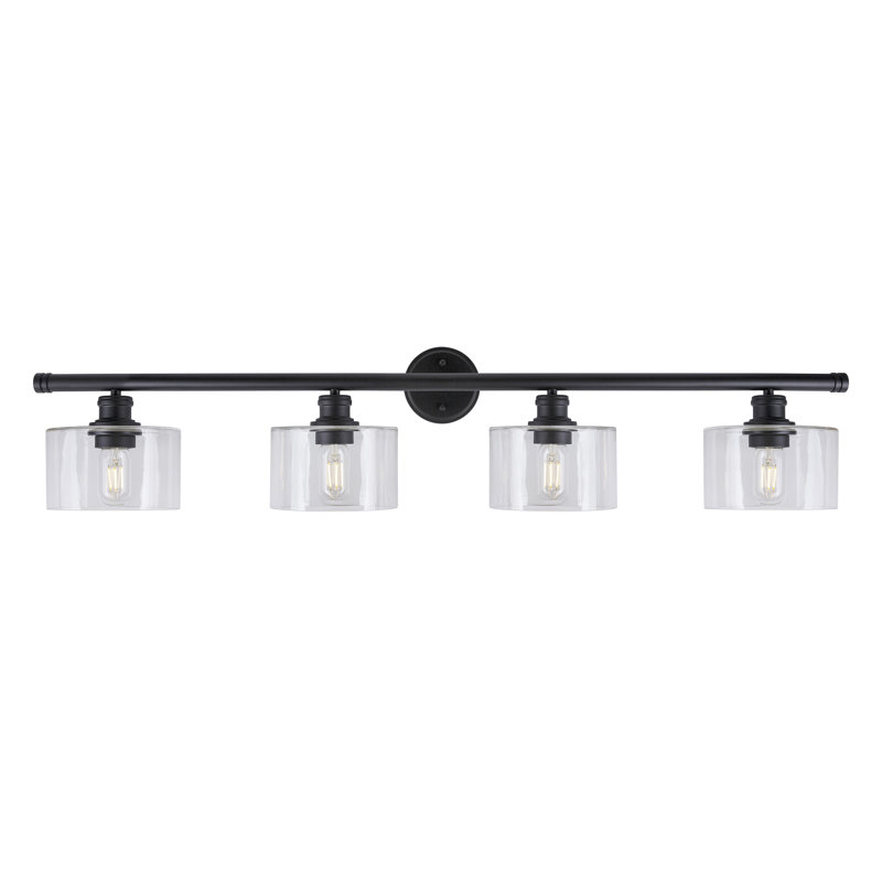 Currey 4 - Light Dimmable Bath Bar, Black