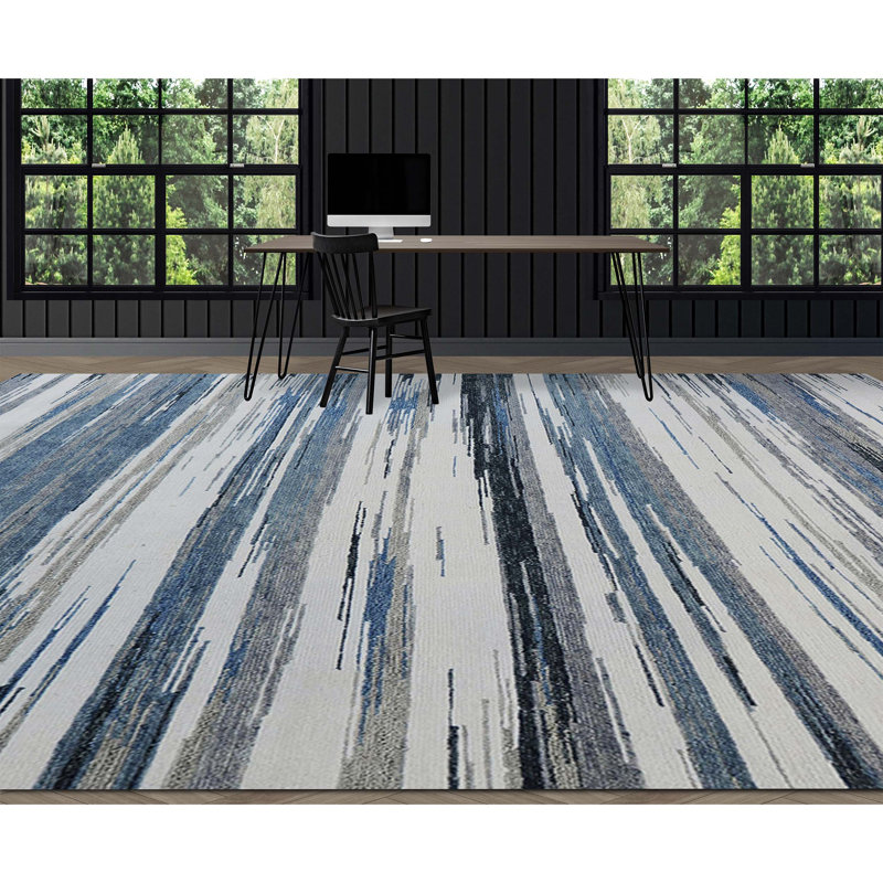 Moroccan Wool Area Rug, Rectangle 9' x 12'