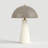 Fistes 17.8" Modern Scandinavian Ceramic Mushroom Table Lamp Soft Ambient Light for Bedroom and Living Room-131658513