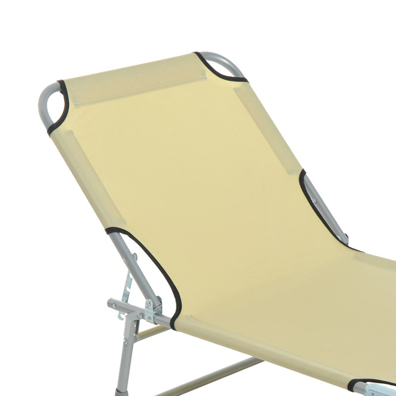 Kinnard 187cm Long Reclining Single Chaise, Beige