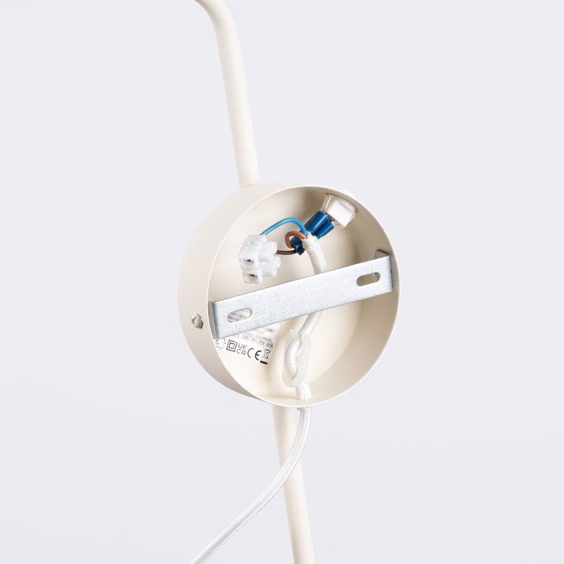 Nox Steel Flush Mounted Sconce, Wall lamp NOX 1 beige with a switch, Beige, 1 Light