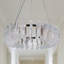 Lustre moderne à DEL avec cadre en métal doré