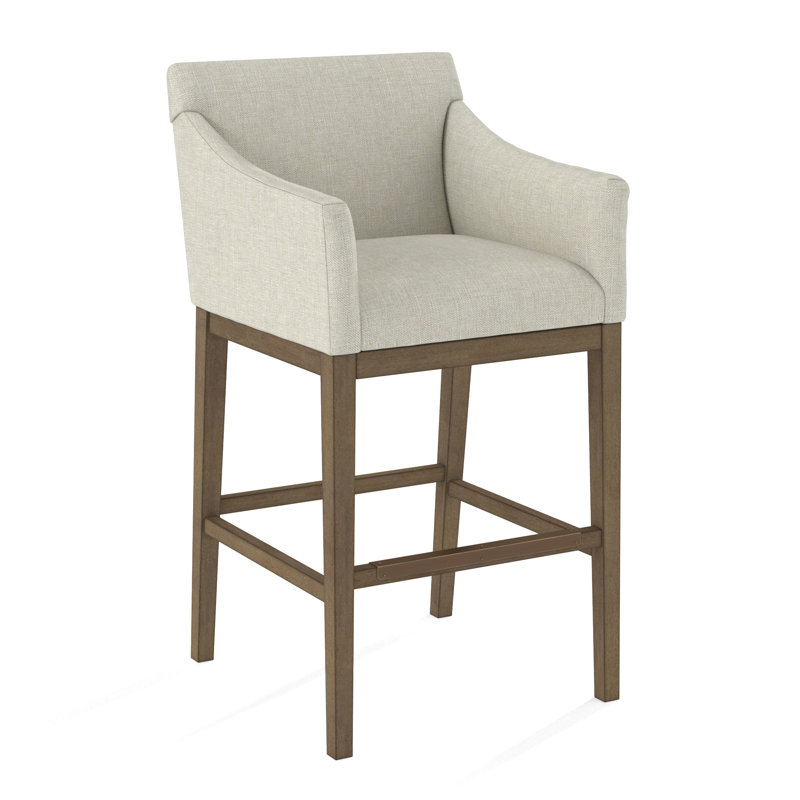 Upholstered Stool, 61473-73, Weathered Gray