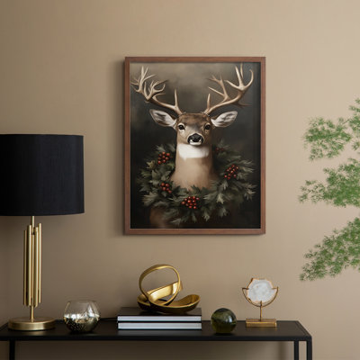 Christmas Holiday Art -Series 2-CCXXI Framed Print - Solid Wood