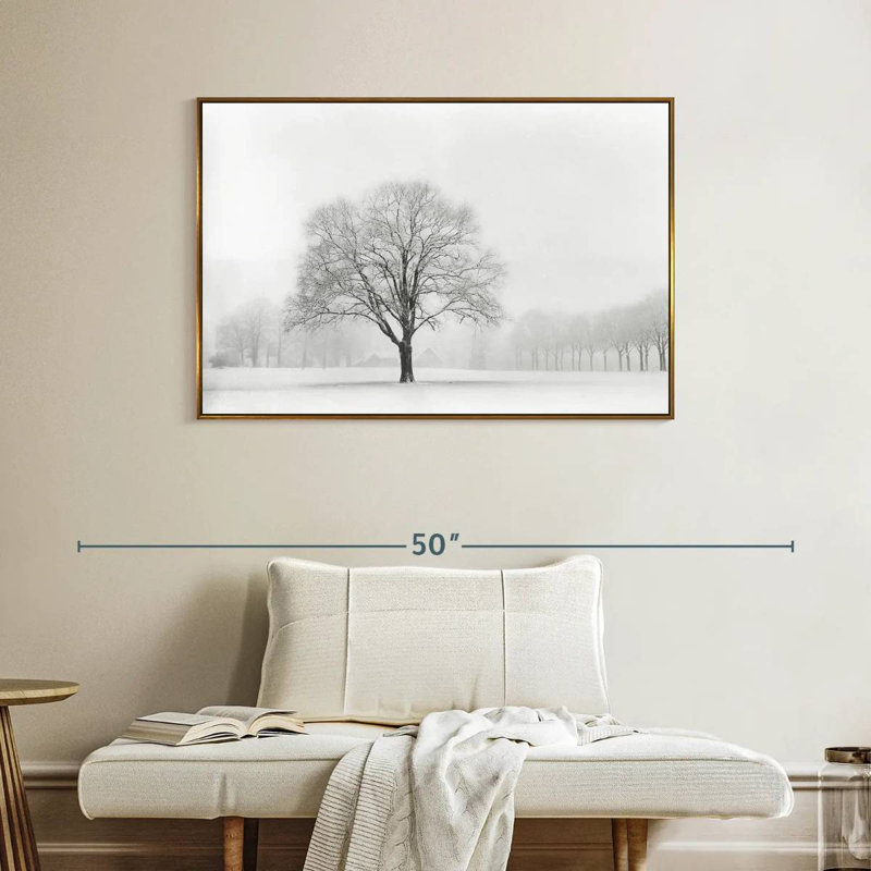 Debout seul, Cadre flottant doré, 40 po x 27 po