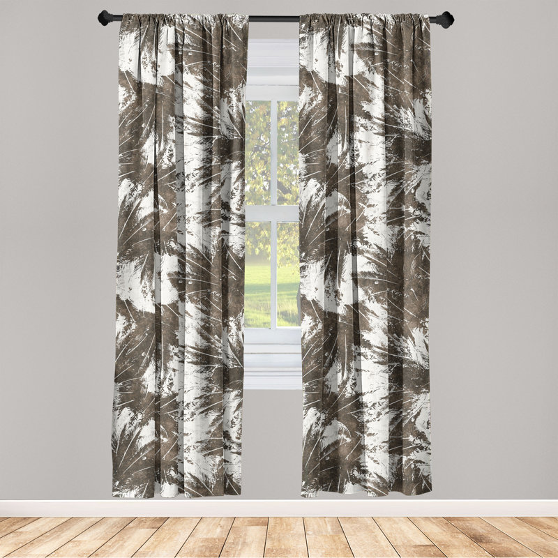 Semi Sheer Curtain Pair, 28" W x 95" L