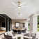 64" Ceiling Fan With LED Lights, Remote Control and Quiet Reversible DC Motor