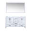 Meuble-lavabo double l 60 po x P 22 po et miroir 58 po-1446780362