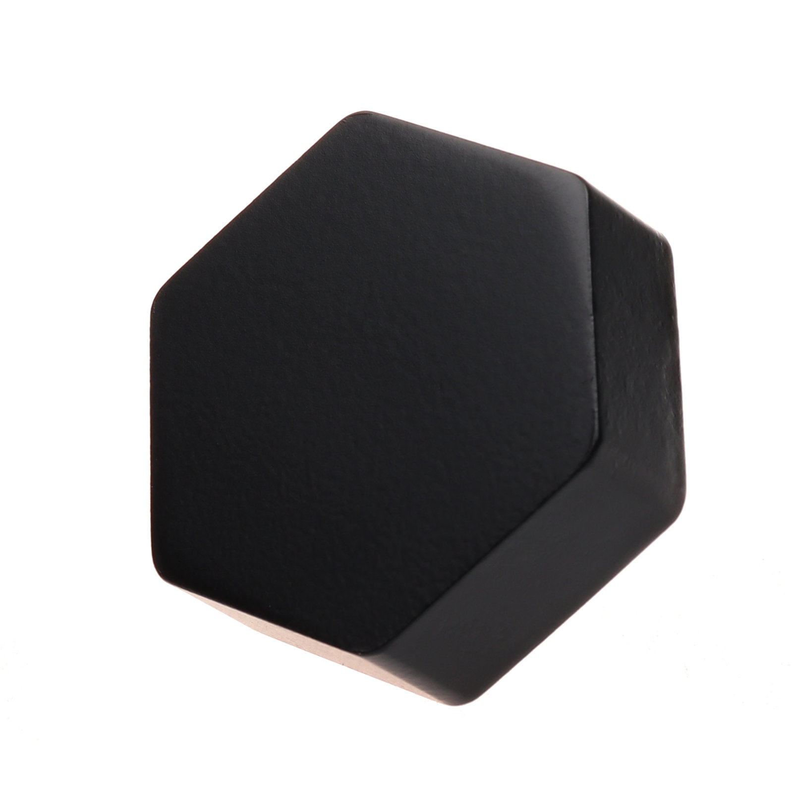 Metal Geometric Cabinet Knob, Matte Black