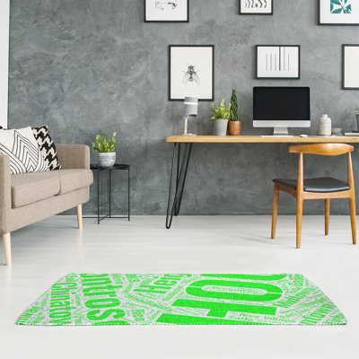 Tapis de à tissage plat de la surface verte rand cites city barhood districts