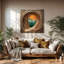 Art mural en verre trempé Layer of Aeon-970463226
