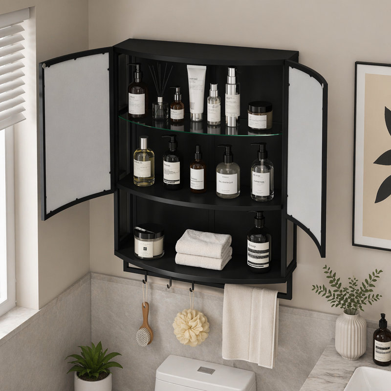 Armoire 23,62 po, Noir