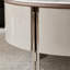 Ensemble de table basse circulaire en pierre micro-cristalline