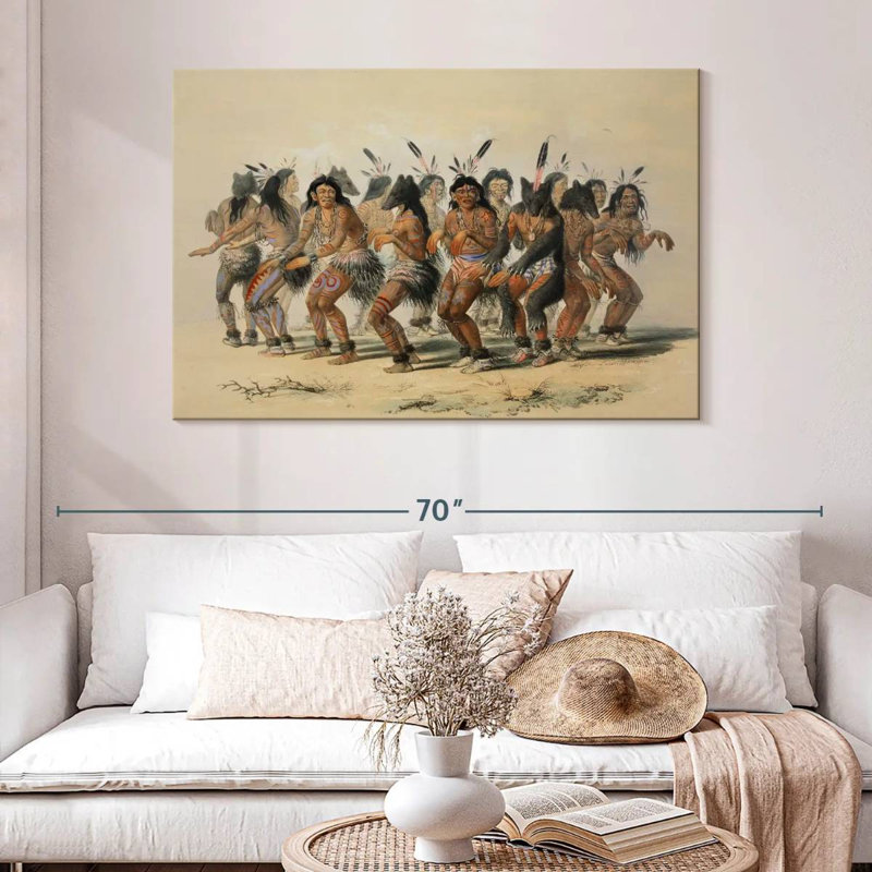 Lelar la danse des ours 1845, H 32 po x l 48 po