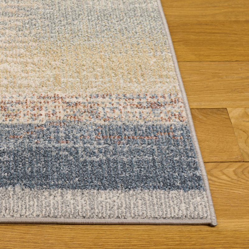 Tapis abstrait lavable à la machine Macur, Rectangle 9 pi x 12 pi