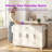 4-Door, 1-Drawer Buffet Cabinet With Adjustable Shelves & Hanging Rod-129059942