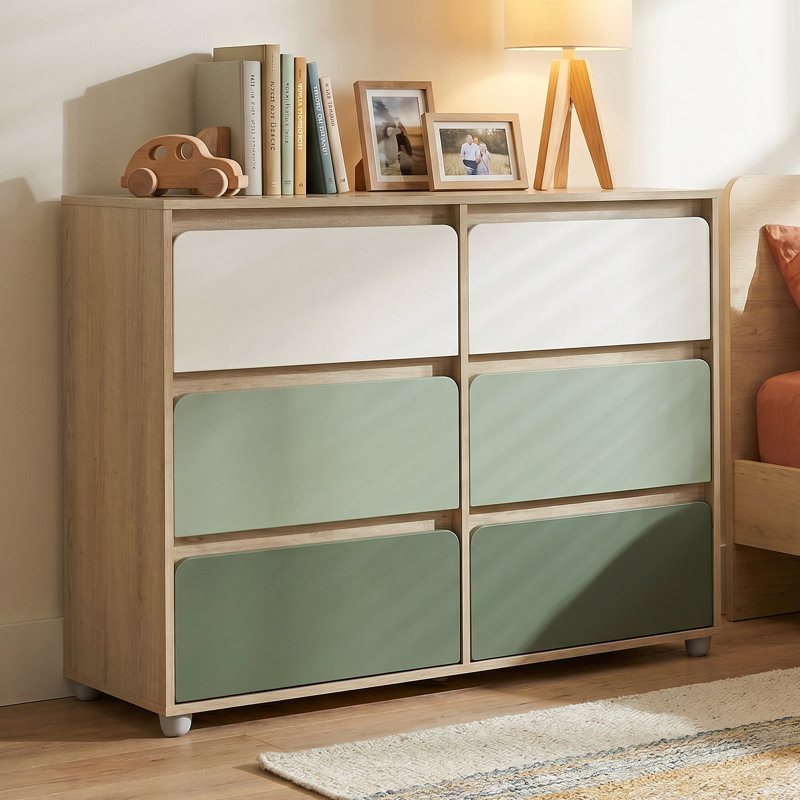 Bustillo Modern Contemporary 47.01'' W 6 Drawer Dresser