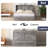 Queen Size Murphy Bed Cabinet with USB Charging, Grey-83685092