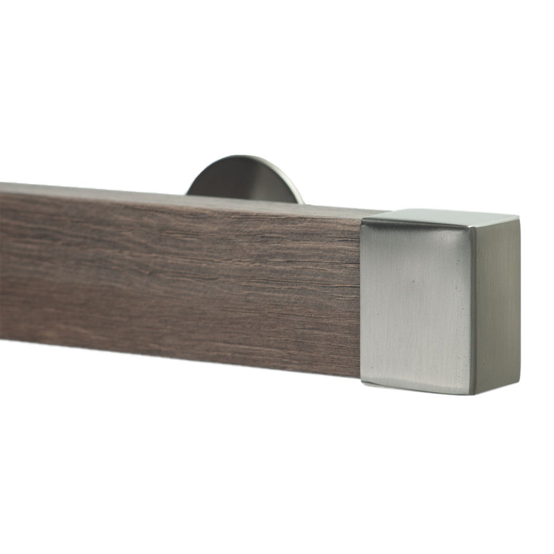 Tringle à rideaux simple 2 po Farwell Wood, H 2 po x l 48 po x P 3,12 po, Inoxydable