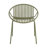 Patio Dining Chairs Stackable Chairs with Breathable Design Modern Simple Art Style (Set of 2),Metal Legs+Plastic backrest-650798511