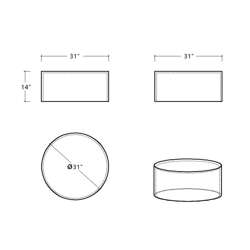 Table d'appoint ronde confortable avec Boucle