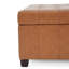 Rangement brun avec capitonnage moderne et couvercle confortable