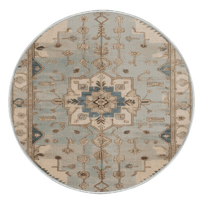 Machine Washable Afyon Beige Area Rug
