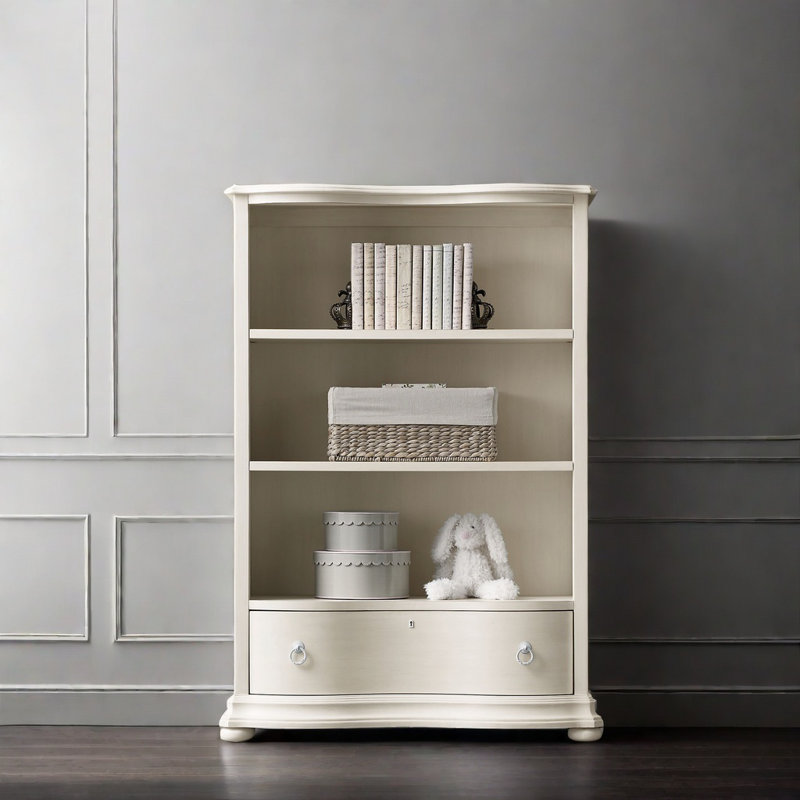 Retro Multi-Layer Storage Practical Bookcase, White