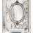 Matt Metal Oval Mirror