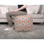 Pouf en tissu fabriqué à la main