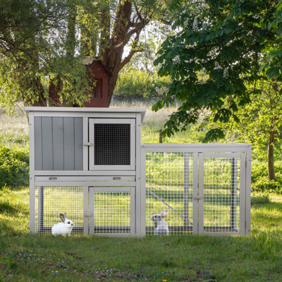 Cage à lapin polyvalente en bois avec de multiples caractéristiques pour diverses utilisations