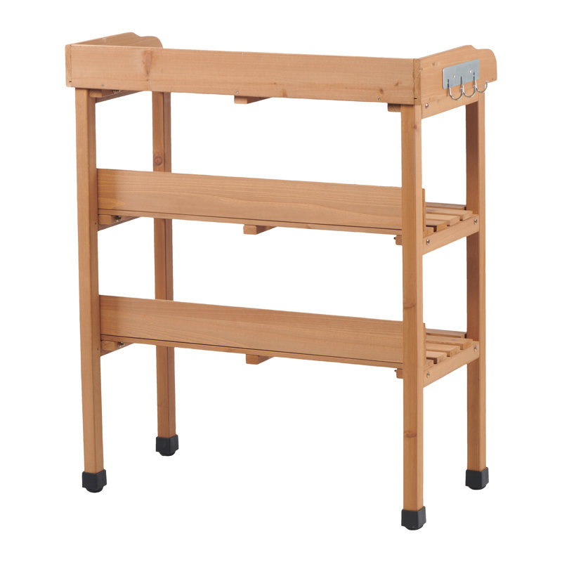 Potting Table With Metal Tabletop